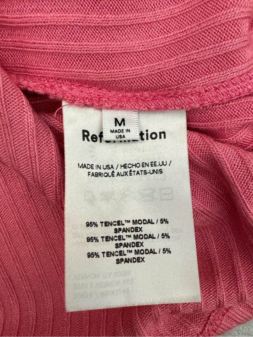 Reformation Ribbed Mini Summer Dress - Picture 4 of 4